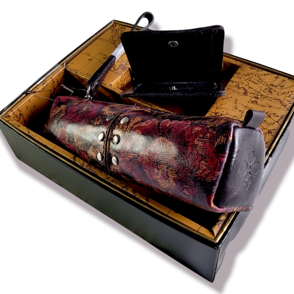 Patricia Nash Luzzi Leather Vintage Floral Brocade Wallet Isla Cosmetic โฆ - Picture 12 of 12